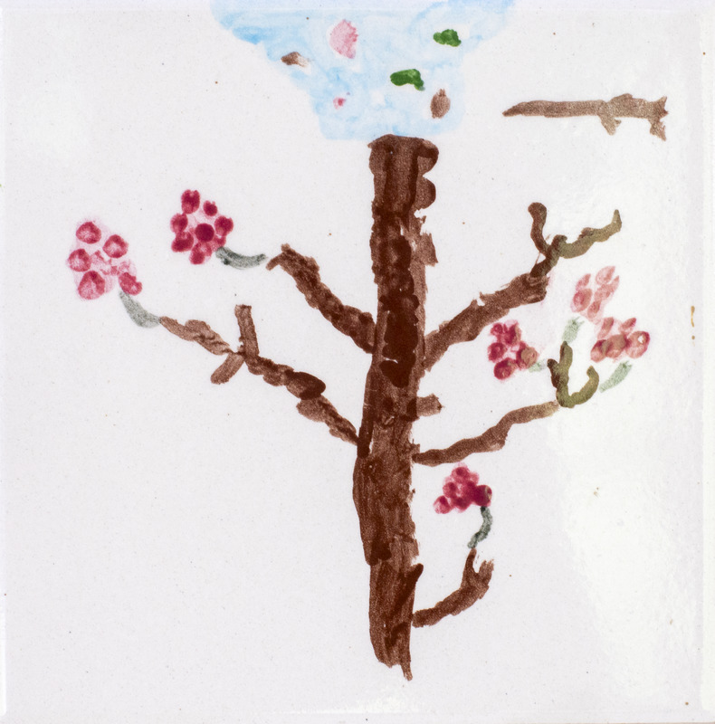 Painting of sumack with a white background.
